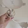 Cream Wrought Iron Candle Holders x2 Image 6