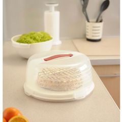 Cake Container - Curver Round Cake Box White