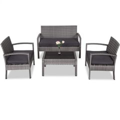 _Polyrattan Lounge Set, Balcony Seating