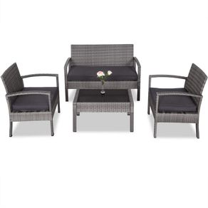 _Polyrattan Lounge Set, Balcony Seating