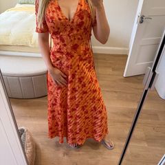 ASOS Wedding guest dress orange. UK 8/ EU 36