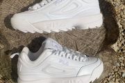 New Premium White FILA II Disruptors