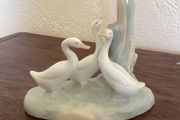 Vintage Neo Lladro Goslings in Garden