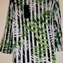 NWT Tropical Green, White and Black Top from Only Size 14 Image 3