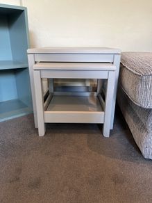 Grey nesting side tables