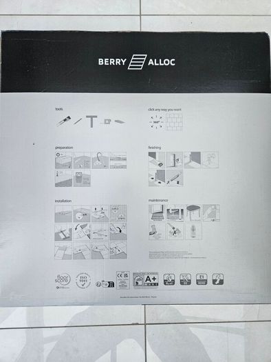 Vinyl Tiles Click-in-Place c1.5 sq m