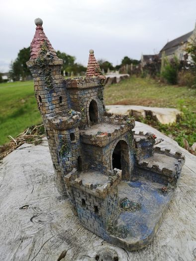 castle handcrafted model, great decoration