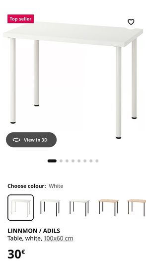 IKEA white table