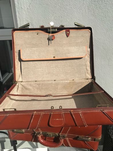 leather suitcases