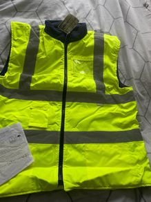 Set of 3 High Visibility Safety Vests Brand New