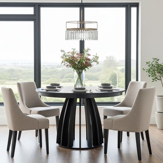 ELEMENTS Extendable Table Cashmere, Steel Frame, Laminated 140cm or 180cm. New Product !
