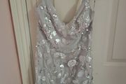 Chi Chi silver sequin bodycon dress