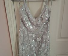 Chi Chi silver sequin bodycon dress