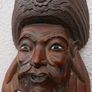 Vintage 19C Chinese Asian Oriental Wooden Hand Carved Mask ,Wood Mask Rose wood 10,5" Image 6