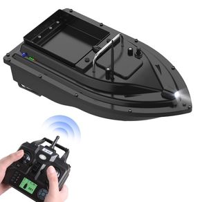 GPS Fishing Bait Boat with Large Capacity Containers Wireless Bait Boat with 16-points GPS Positioning Function 2kg Bait Capacity with 400-500m Remote Range with Storage Bag
