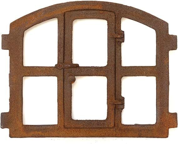 Iron Door Hutch Antique Rustic Open Window