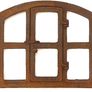 Antique Open Window meticulously handcrafted Rustic  Open Window For Garden Wall Image 3