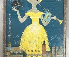 Original 1953 Stockholm Vintage Poster - Curt Blix
