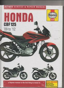 Honda CBF125 Workshop Manual 2009-12