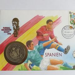 Spain USA WORLD CUP 1994 Coin Cover Vintage