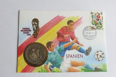 Spain USA WORLD CUP 1994 Coin Cover Vintage