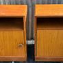 Pair of Midcentury retro vintage Oak Bedsides by Meredew c.1960s Image 3