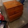 Hardwood bedside lockers, Ikea shelf and stool, Phil Kenyon putting mat Image 2
