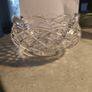 Gorgeous WATERFORD CRYSTAL 8 inches Footed SCALLOPED Bowl w/ Diamond Cut Pattern, Crafted In Ireland, Excellent Condition Image 6