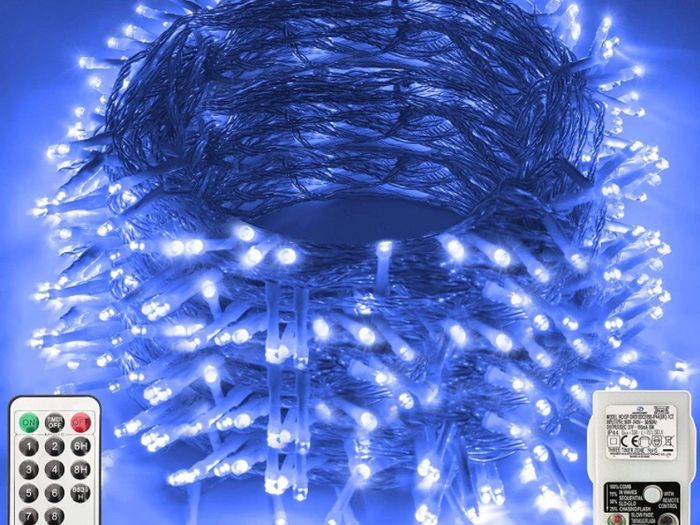 Christmas Lights Outdoor Decorations, Extra Long 120m 1000LED Mains Powered Fairy Lights, Outside Waterproof Plug in String Lights for Xmas Festival Party Holiday Wedding Decor (MULTIPLE COLOURS)