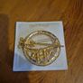 Vintage Irish Goldtone Tara Brooch Image 4