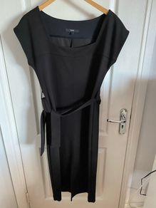Next ladies black dress with belt