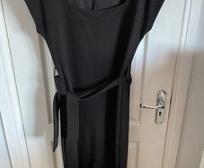 Next ladies black dress with belt