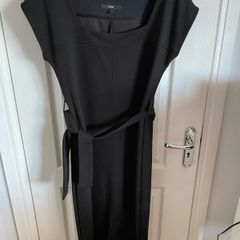Next ladies black dress with belt
