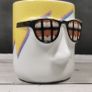 RARE Andy Warhol Porcelain Cup Artist Series Mug with Nose & Tongue Glasses VGC Image 7