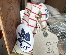 Maileg Mouse - Beach Picnic in Striped Bag