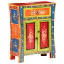 Hand Painted Sideboard 60x30x75 cm Solid Mango Wood Image 9