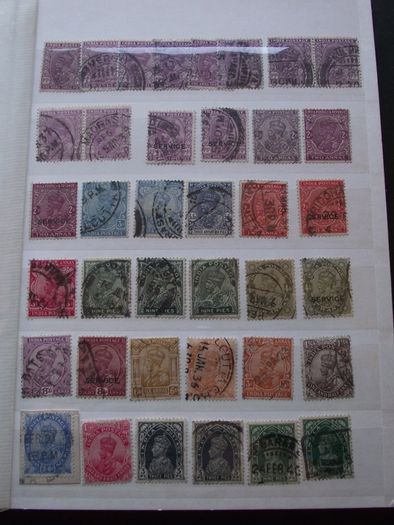 A nice collection of Stamps from India, presented in the album