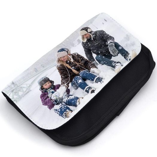 Personalised Black Fabric Photo Pencil Case