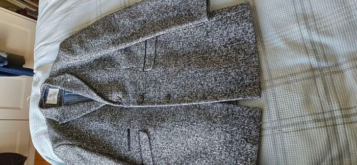 House of Cavani Mens Classic 3/4 Length Grey Overcoat