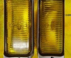Pair of yellow ford fog lights sierra,scorpio,escort.