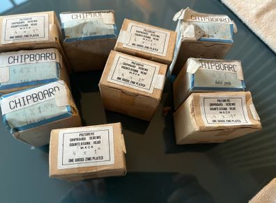 10 boxes of CSK Woodscrews no.4 x 1"