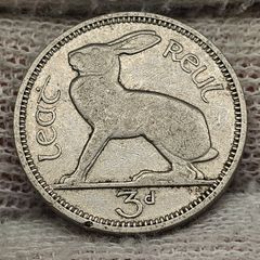 Ireland 1940 3d Threepence Coin