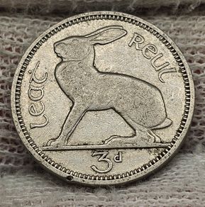 Ireland 1940 3d Threepence Coin