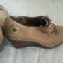 Clarks suede wedge shoes Image 6