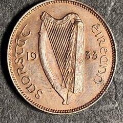 Ireland Excellent 1933 farthing coin