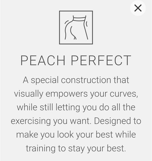 Peach Perfect Regular Waist Leggings - Royal Blue  size S
