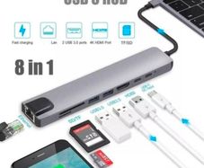 USB C Hub Type C Adapter with 4K USB to HDMI Compatible Ethernet 2 USB 3.0 Ports USB -C PD For iMac air MacBook Pro