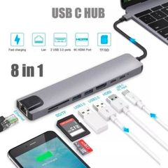 USB C Hub Type C Adapter with 4K USB to HDMI Compatible Ethernet 2 USB 3.0 Ports USB -C PD For iMac air MacBook Pro