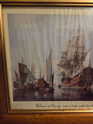 "William of Orange comes home with his bride" Framed print
