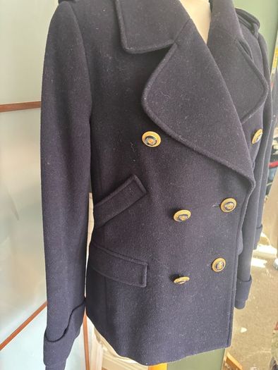 Hobbs Navy Blue Top Quality Blazer / Jacket with Gold Buttons - Size 8